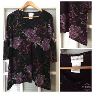 Draper’s & Damon’s Floral Dress Shirt 🌞 Sz M